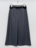 [Belt set] Bella pleated A-line long skirt