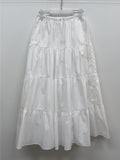 Aco Tiered Flare Long Skirt