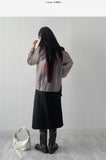 Two-slit tencel see-through blouse