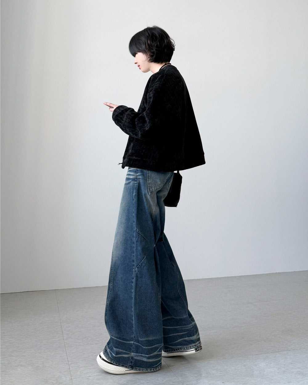 【YOURNUS】Lighten Snap Bootcut Denim YOURNUS (ユアノス) - ライティンスナップブーツカットデニム