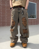 Western Vintage Damage Denim