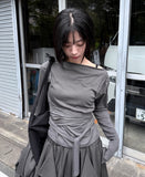 BOATNECK STRAP CROP TOP