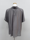 [Scrunchie Set/Reversible] Tencel See-Through Half Blouse
