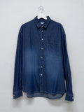 [Long sleeve ver.] Snap washing overfit denim shirt