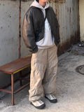 Wave shirring brushed padded pants