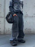 Western Cargo Denim Pants