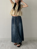 179 Stopper Denim Long Skirt