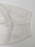 [Belt SET] One-tuck wide cotton pants