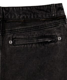 Button Denim Mini Skirt