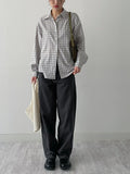 Vine Tartan Check Loose-Fit Shirt
