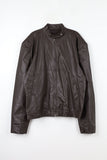 Leather padded jumper