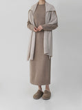 [Premium] Whole Garment Libra Drape Long Shawl Set One Piece