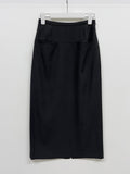Iron Linen H-Line Skirt