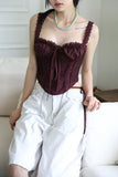 Kenz corset frill blouse