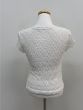 [Short sleeve ver.] Floral Lace See-through T-Shirt