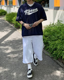 NAVY Embroidered Bermuda Pants