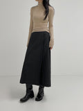 Ribbed Slim Fit Turtleneck T-Shirt