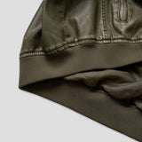 Garment Washed Leather JK