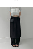Tia Layered Nylon Wide Pants