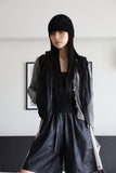 Nylon hood vest
