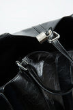 glossy bucket bag