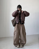 Drop Corduroy Cargo Pants