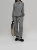 Uni Ribbed Knit Setup Pants