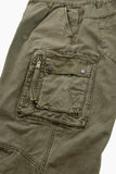 Rare dying multi cargo pants