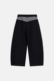 Wellington check balloon cotton pants