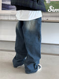 FW Tex Damege Medium Blue Denim PT
