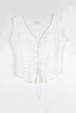 Ruling emboss summer vest