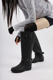 two belt rain boots