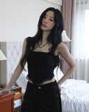 Touch punching frill sleeveless