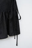 (W) Dot Frill Wrap Skirt