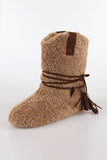Shearling fleece boots