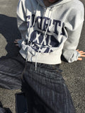 Sports crop hooded Zip-Up