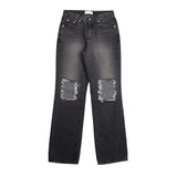 damaged washing denim