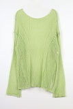Long boat neck knit