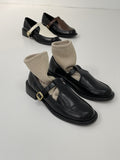 Swain Buckle Mix Loafers
