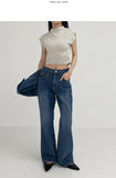 [UNISEX] Sheltie Low Bootcut Denim Pants