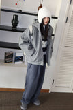 Nordic snow cardigan zip-up