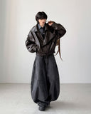 Villain Trench Leather Jacket