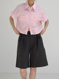 New Tapt Big Pocket Cropped Shirt
