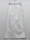 Cookie Button H-Line Long Skirt