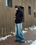 Frang washed denim pants