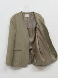 Simon No Collar Loose Fit Jacket