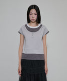 3-Layered Henley T-shirt