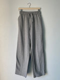 Half & Half Leather Sweatpants