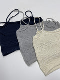 Garlic Punched Knit Bustier