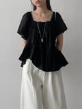 Prin Unbalanced Flare Blouse